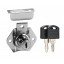 Fechadura Porta Gaveta Armario Moveis Cromada 22mm