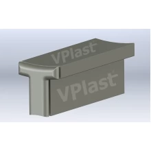 Puxador Cinza Pvc 256mm/400mm