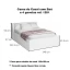 Cama Baú de Casal Padrão com 4 gavetas 1251 Castanho