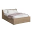 Guarda-roupa de Casal com Cama Bau Padrão Embutida 1220 Castanho