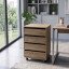 Gaveteiro Multi Uso com Rodinhas Castanho 1601