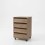 Gaveteiro Multi Uso com Rodinhas Castanho 1601