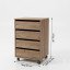 Gaveteiro Multi Uso com Rodinhas Castanho 1601