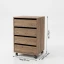 Gaveteiro Multi Uso com Rodinhas Castanho 1601