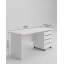 Mesa Notebook Diretor Com gaveteiro 150cm Branca