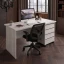 Mesa Notebook Diretor Com gaveteiro 150cm Carvalho