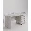 Mesa Notebook Diretor Com gaveteiro 150cm Carvalho