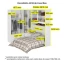 Guarda-Roupa de Canto com Espaço para Cama Box Padrão 1218E Castanho