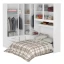 Guarda-Roupa de Canto com Espaço para Cama Box Queen Size 1218E Branco