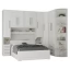 Guarda-Roupa de Canto com espaço para Box Queen 1219SQ Carvalho Claro