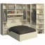 Guarda-Roupa de Canto com espaço para Box Queen 1219SQ Carvalho Claro