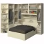 Guarda-Roupa de Canto com espaço para Box Queen 1219SQ Carvalho Claro