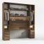 Guarda-roupa de Casal com espaço para Cama Box Queen Size 1220SQ San Remo