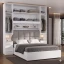 Guarda-roupa de Casal com espaço para Cama Box padrão 1220S Branco