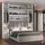 Guarda-roupa de Casal com espaço para Cama Box King Size 1220SK Carvalho