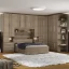 Guarda-Roupa de Canto Queen Size Sem Cama 1222SQ Castanho