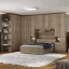 Guarda-Roupa de Canto Queen Size Sem Cama 1222SQ Castanho