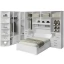 Guarda-Roupa com canto e Módulos Casal sem Cama 1222S Branco