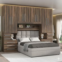 Guarda-roupa de Casal com espaço para cama Box Queen Size 1223SQ San Remo