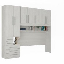 Quarto de Solteiro sem as Camas com Guarda-Roupa 1326SE Carvalho Claro