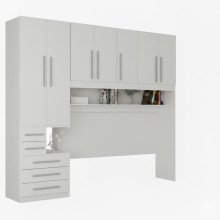 Quarto de Solteiro sem as Camas com Guarda-Roupa 1326SE Branco