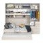 Quarto Completo de Solteiro com 2 Camas e Guarda-Roupa 1326D Carvalho Claro