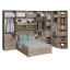 Quarto de Casal de Canto e sem Cama 1344S Castanho