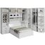 Guarda-Roupa com canto e Módulos Casal sem Cama 1222S Branco