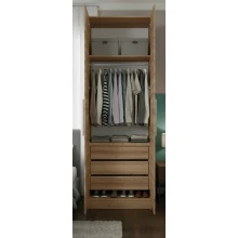 Guarda-Roupa de Solteiro Modular 1010 Castanho