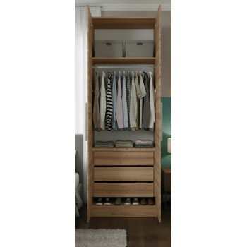 Guarda-Roupa Modular 2p com 3 Gav 1010 Castanho