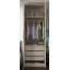 Guarda-Roupa Modular 2p com 3 Gav 1010 Carvalho