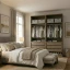 Guarda-Roupa de Casal Modular 4 Portas 1011 Ilan Castanho