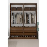 Guarda-Roupa Modular 4 Portas 6 Gavetas 1011 Ilan San Remo