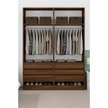 Guarda-Roupa de Casal Modular 4 Portas 1011 Ilan San Remo