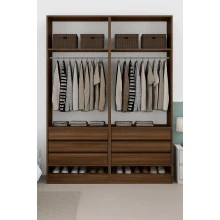 Guarda-Roupa de Casal Modular 4 Portas 1011 Ilan San Remo