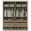 Guarda-Roupa de Casal Modular 4 Portas 1011 Ilan Castanho