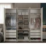 Guarda-Roupa Modular 6 Portas 9 Gavetas 1013 Ilan Carvalho