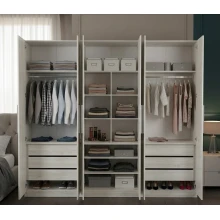 Guarda-Roupa Modular 6 Portas 9 Gavetas 1013 Ilan Carvalho