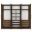 Guarda-Roupa Modular 6 Portas 9 Gavetas 1013 Ilan Castanho