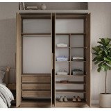 Guarda-Roupa de Casal 4 portas 1014 Ilan Castanho