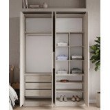 Guarda-Roupa de Casal 4 portas 1014 Ilan Carvalho