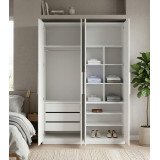 Guarda-Roupa de Casal 4 portas 1014 Ilan Branco