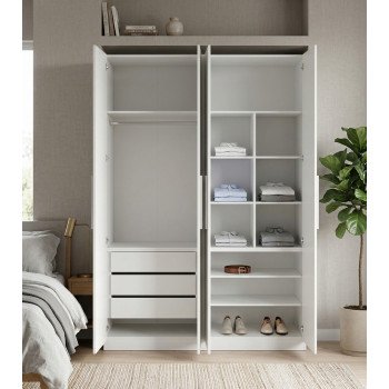 Guarda-Roupa Modular 4 Portas 1014 Ilan Branco