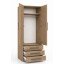 Guarda-Roupa Modular 2 portas 1228 Castanho