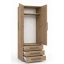 Guarda-Roupa Modular 2 portas 1228 Castanho