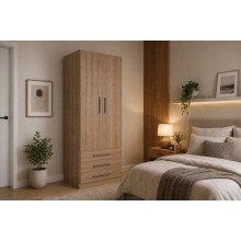 Guarda-Roupa Modular 2 portas 1228 Castanho
