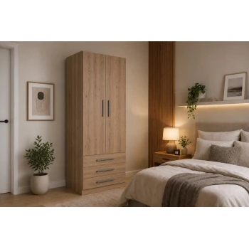 Guarda-Roupa Modular 2 portas 1228 Castanho
