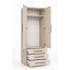 Guarda-Roupa Modular 2 portas 1228 Carvalho Claro