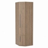 Guarda Roupa de Canto com prateleiras 1231 Ilan Castanho