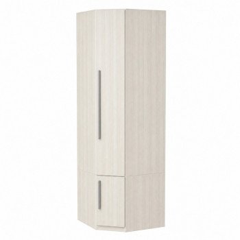 Guarda Roupa de Canto com prateleiras 1231 Ilan Carvalho Claro